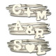 Stackable Midi Initial Ring Sterling Silver