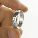 Personalised Promise Name Ring Sterling Silver