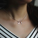 Personalised Infinity Necklace Double Initials Sterling Silver