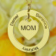 Family Names Necklace For Mom 18ct Gold Plating