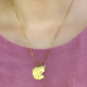 Mother Pendant Baby Feet Necklace 18ct Gold Plated