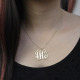 Personalised Taylor Swift Monogram Necklace Sterling Silver