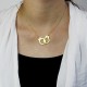 Personalised Handcuff Necklace 18ct Gold Plated
