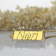 Custom Nameplate Bar Necklace 18ct Gold Plated