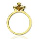 Promise Rose Ring for Her with Birthstone 18ct Gold Plated