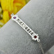 Personalised ID Birthstone Name Bracelet For Teens