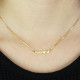 Personalised Small Lowercase Name Necklace in 18ct Gold Plated