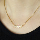 Personalised Mini Name Necklace 18ct Gold Plated