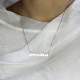 Kids Comic Name Necklace Sterling Silver