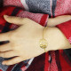 18ct Gold Plated Monogram Bracelet