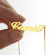 Gold Plated Sex and The City Carrie Name Necklace Box Chain