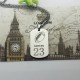 Man's Dog Tag Rugby Name Necklace