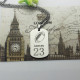 Man's Dog Tag Rugby Name Necklace