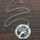 Tree Of Life Necklace Engraved Names in Silver