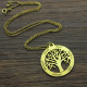 Tree of Life Jewellery Family Name Necklace in 18ct Gold Plated