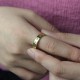 Engraved Promise Name Ring 18ct Gold Plated