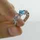 Customised Infinity Promise Ring With Name  Birthstone for Her Silver