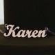 18ct Rose Gold Plated Karen Style Name Necklace