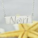 Personalised Nameplate Bar Necklace Sterling Silver
