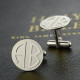 Cufflinks for Men Block Monogrammed Sterling Silver