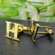 Best Initial Cufflinks 18ct Gold Plated