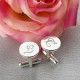 Cool Initial Cuff links Sterling Silver