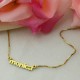 Personalised Small Lowercase Name Necklace in 18ct Gold Plated
