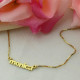 Personalised Small Lowercase Name Necklace in 18ct Gold Plated