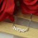 Personalised Mini Name Letter Necklace Sterling Silver