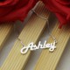 Sterling Silver Retro Name Necklace