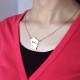 Custom Wisconsin State Shaped Necklaces With Heart  Name Rose Gold