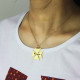 Gold Plated 925 Silver Maltese Cross Name Necklace