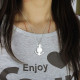Sterling Silver Anchor Monogram Initial Necklace