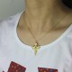 Gold Plated 925 Silver  St James Cross Initial Necklace
