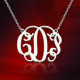 Personalised Taylor Swift Monogram Necklace Sterling Silver