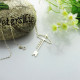 Silver Arrow Cross Name Necklaces Pendant Necklace