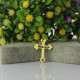 18ct Gold Plated 925 Silver Rebecca Font Cross Name Necklace