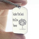 Man's Dog Tag Tree Name Necklace