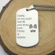 Father' Day Gift Dog Tag Name Necklace