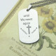 Remembrance Dog Tag Name Necklace