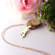 Custom Delaware State Shaped Necklaces With Heart  Name Rose Gold