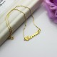 Gold Plated Sex and The City Carrie Name Necklace Box Chain
