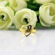 Personalised Heart in Heart Double Initial Ring 18ct Gold Plated