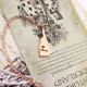 Custom New Hampshire State Shaped Necklaces With Heart  Name Rose Gold