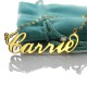 Carrie Nameplate Necklace with Birthstone 18ct Gold Plated