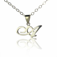 Sterling Silver Letter Necklace