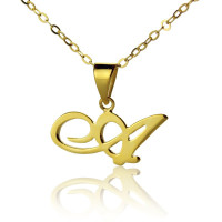 Personalised Letter Necklace 18ct Gold Plated