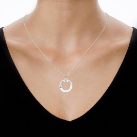 Sterling Silver Couples Love Necklace	