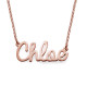 Personalised Stylish Name Necklace In Silver/Gold/Rose Gold