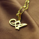 Personalised Letter Necklace 18ct Gold Plated